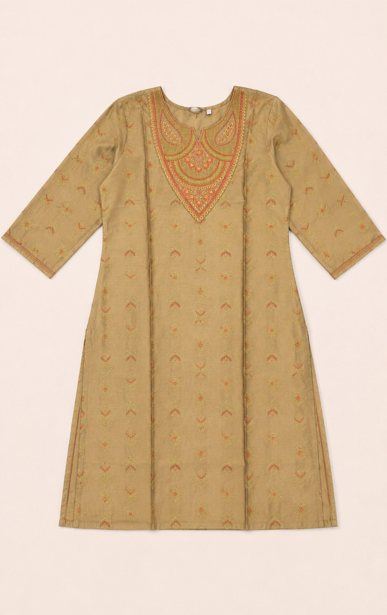 Pink Feather print Normal sleeves| Zipless feeding maxi